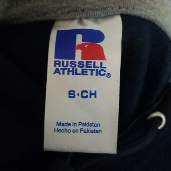 NWT Russell Athletic Men's Navy Blue PO Hoodie Sweatshirt - Picture 7 of 7